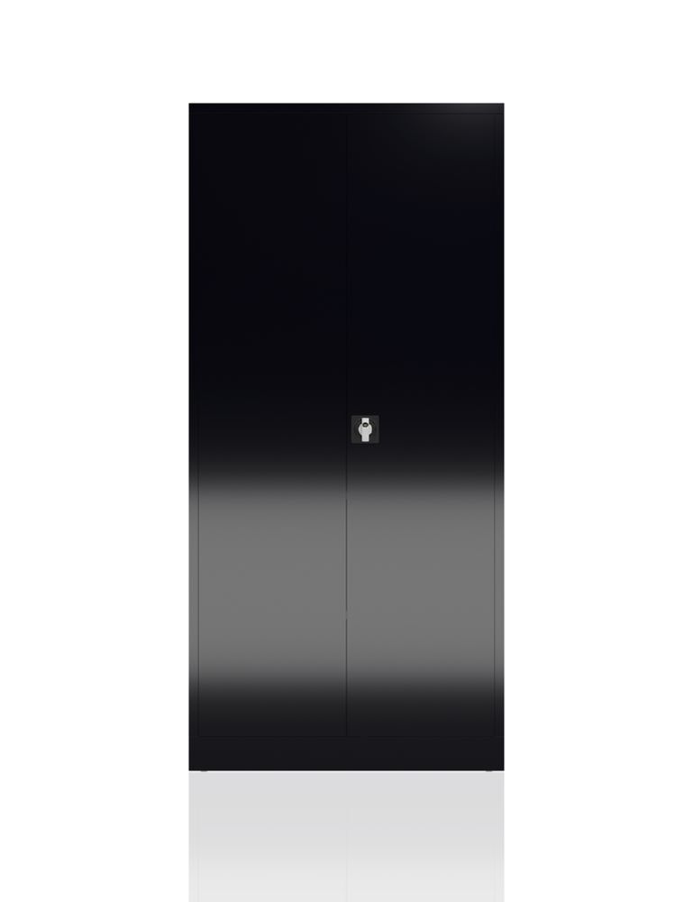 Produktbild ClassiX Flügeltürenschrank, 1945 x 920 x 420 mm, tiefschwarz bild 4