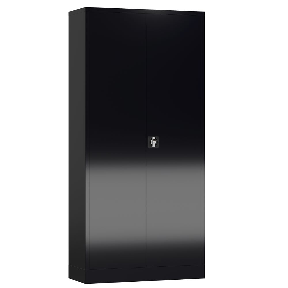 Produktbild Lüllmann ClassiX Flügeltürenschrank Büroschrank 1945 x 920 x 500 mm tiefschwarz