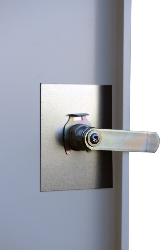 Produktbild ClassiX Garderobenschrank, 1 Abteil doppelstöckig, 1800 x 415 x 500 mm, lichtgra bild 4