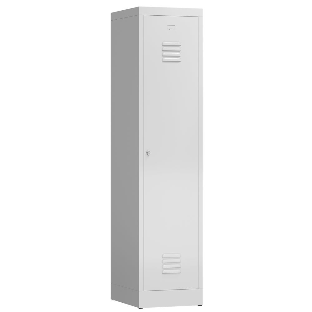 Produktbild Lüllmann ClassiX Garderobenschrank Spindschrank 1 Abteil 1800 x 415 x 500 mm lichtgrau