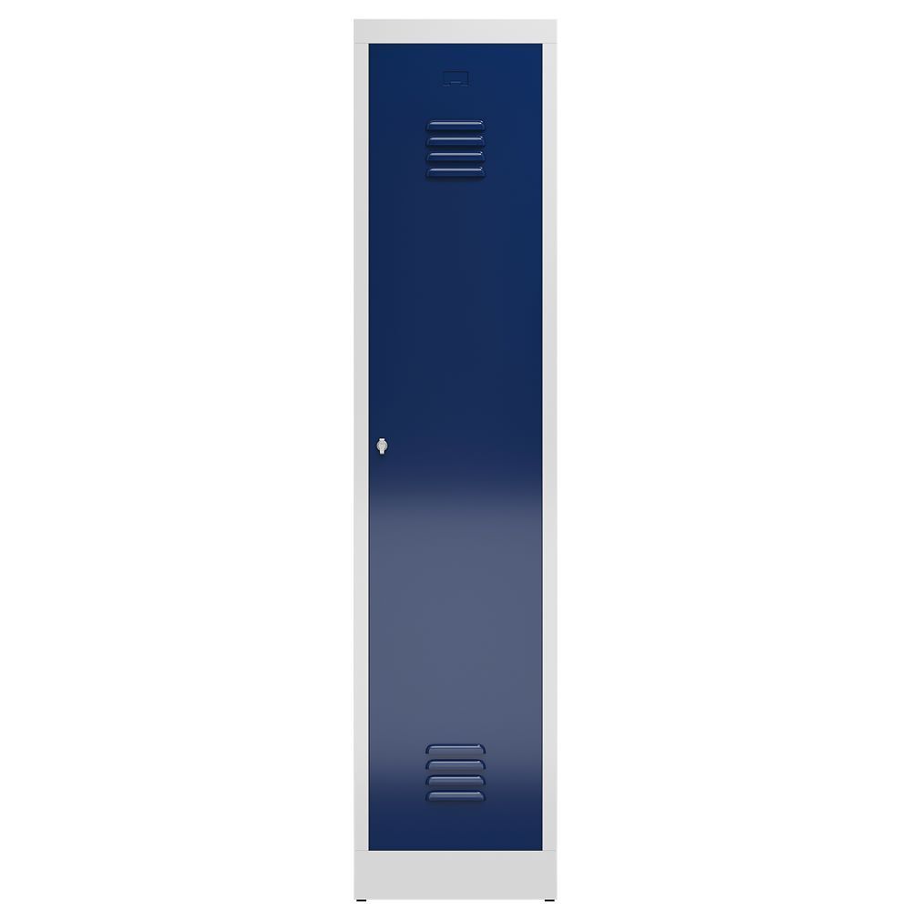 Produktbild ClassiX Garderobenschrank, 1 Abteil mit S/W-Trennung, 1800 x 415 x 500 mm, licht bild 2