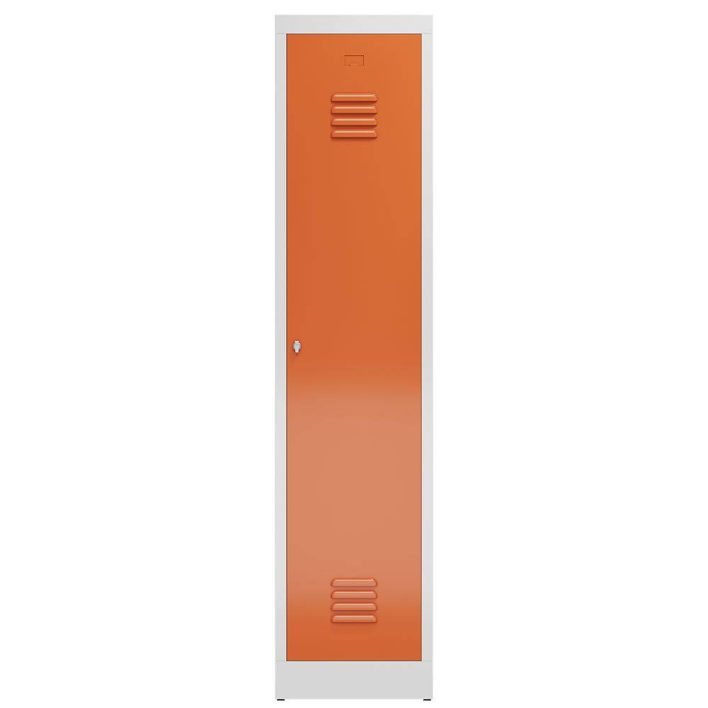 Produktbild ClassiX Garderobenschrank, 1 Abteil mit S/W-Trennung, 1800 x 415 x 500 mm, licht bild 2