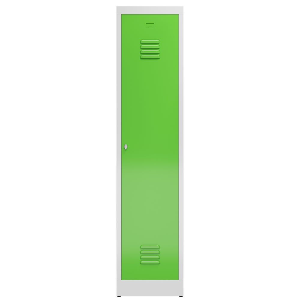 Produktbild ClassiX Garderobenschrank, 1 Abteil mit S/W-Trennung, 1800 x 415 x 500 mm, licht bild 2
