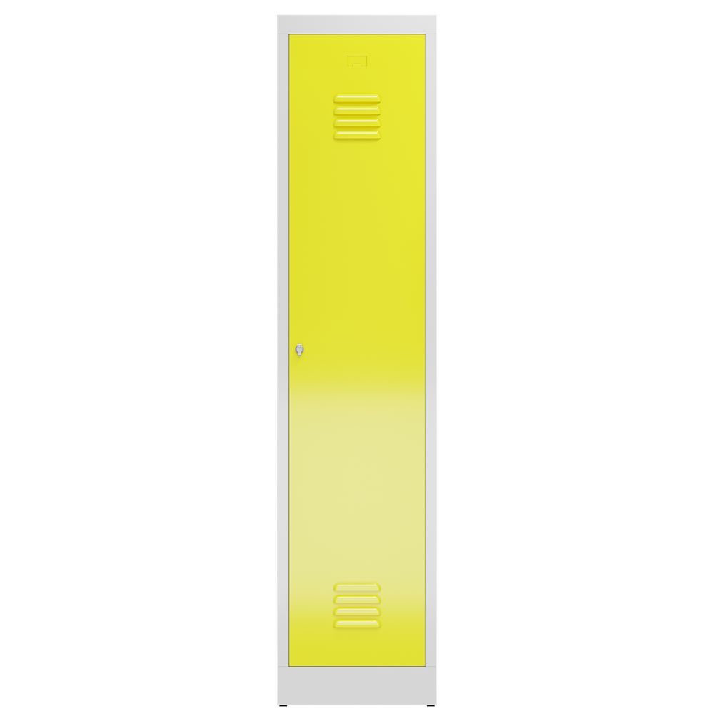 Produktbild ClassiX Garderobenschrank, 1 Abteil mit S/W-Trennung, 1800 x 415 x 500 mm, licht bild 2