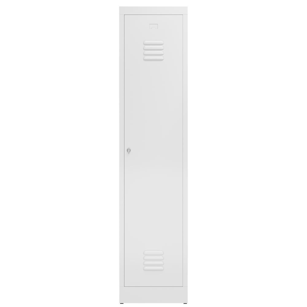 Produktbild ClassiX Garderobenschrank, 1 Abteil mit S/W-Trennung, 1800 x 415 x 500 mm, signa bild 2