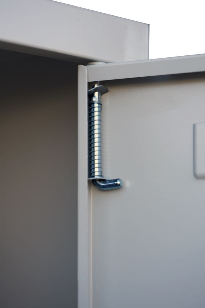 Produktbild ClassiX Garderobenschrank, 2 Abteile doppelstöckig, 1800 x 800 x 500 mm, lichtgr bild 5