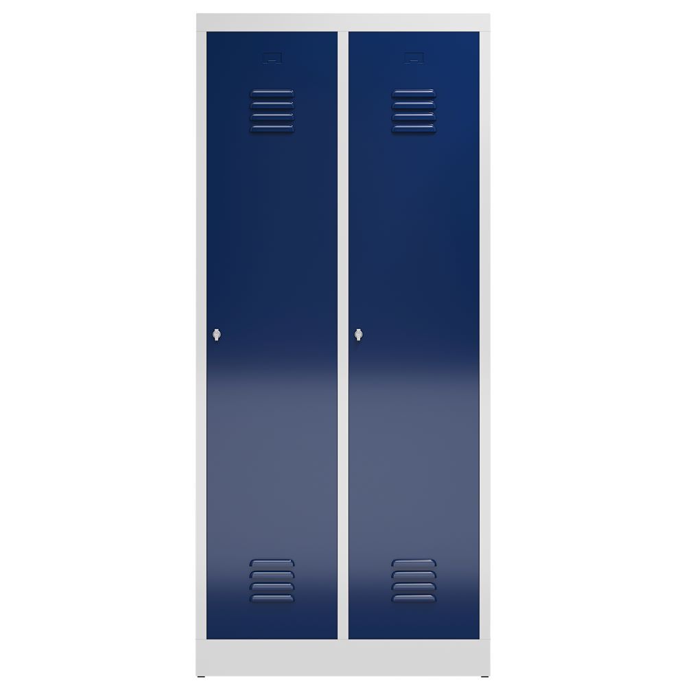 Produktbild ClassiX Garderobenschrank, 2 Abteile mit S/W-Trennung, 1800 x 800 x 500 mm, lich bild 2