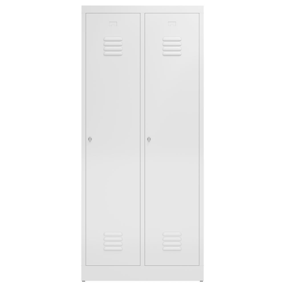 Produktbild ClassiX Garderobenschrank, 2 Abteile mit S/W-Trennung, 1800 x 800 x 500 mm, sign bild 2