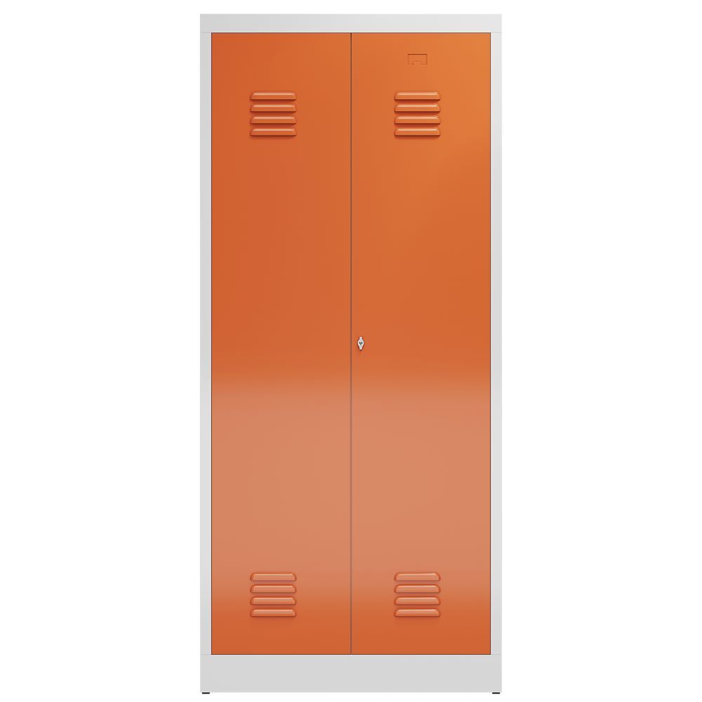 Produktbild ClassiX Garderobenschrank 2 Abteile mittig schließend 1800 x 800 x 500 mm lichtg bild 2