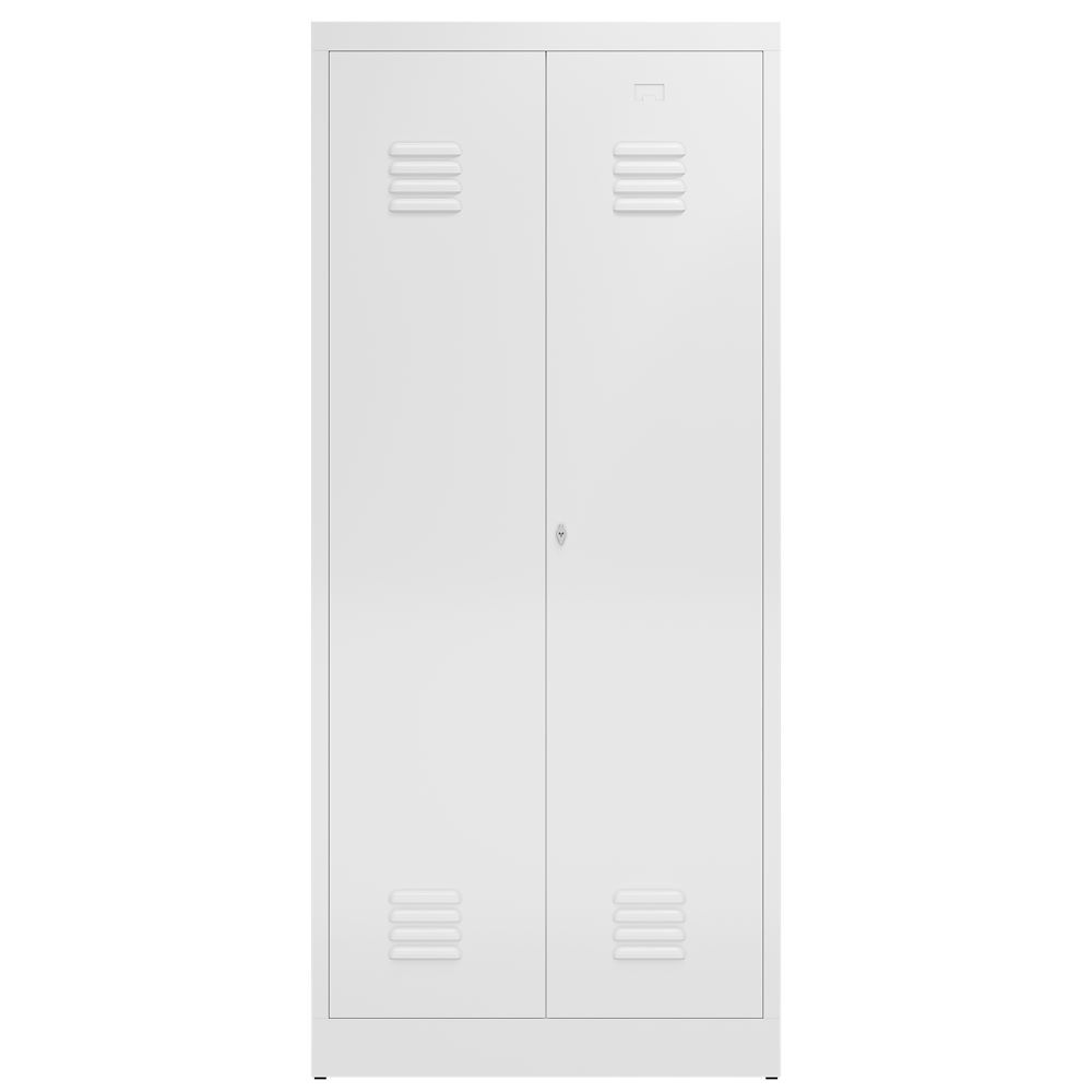 Produktbild ClassiX Garderobenschrank, 2 Abteile mittig schließend, 1800 x 800 x 500 mm, sig bild 2