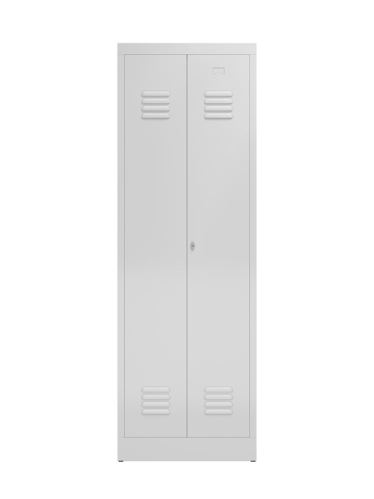 Produktbild ClassiX Garderobenschrank 2 Abteile mittig schließend, 1800 x 590 x 500 mm, sign bild 2