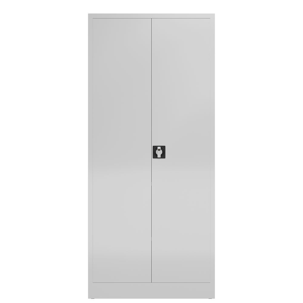Produktbild ClassiX Mehrzweck Flügeltürenschrank, 1800 x 800 x 380 mm, lichtgrau bild 2