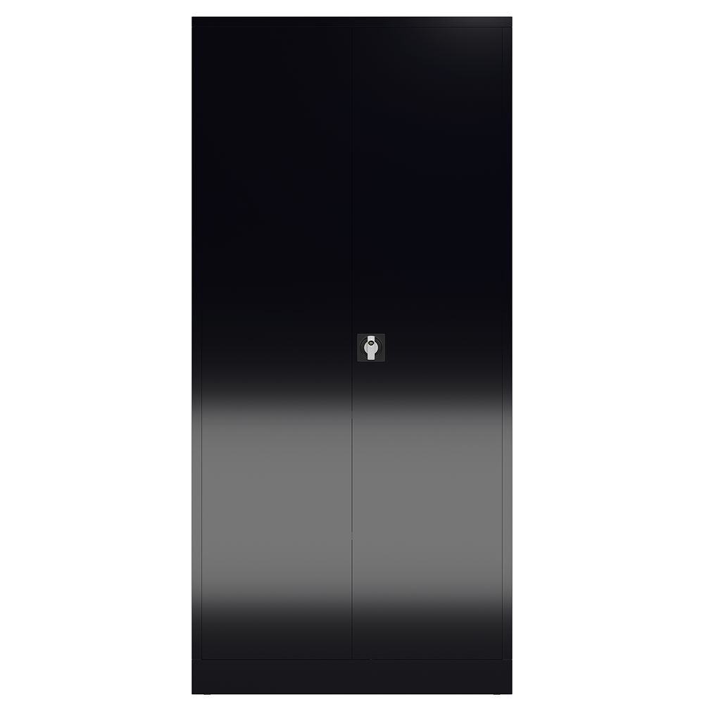 Produktbild ClassiX Mehrzweck Flügeltürenschrank, 1945 x 920 x 420 mm, tiefschwarz bild 2