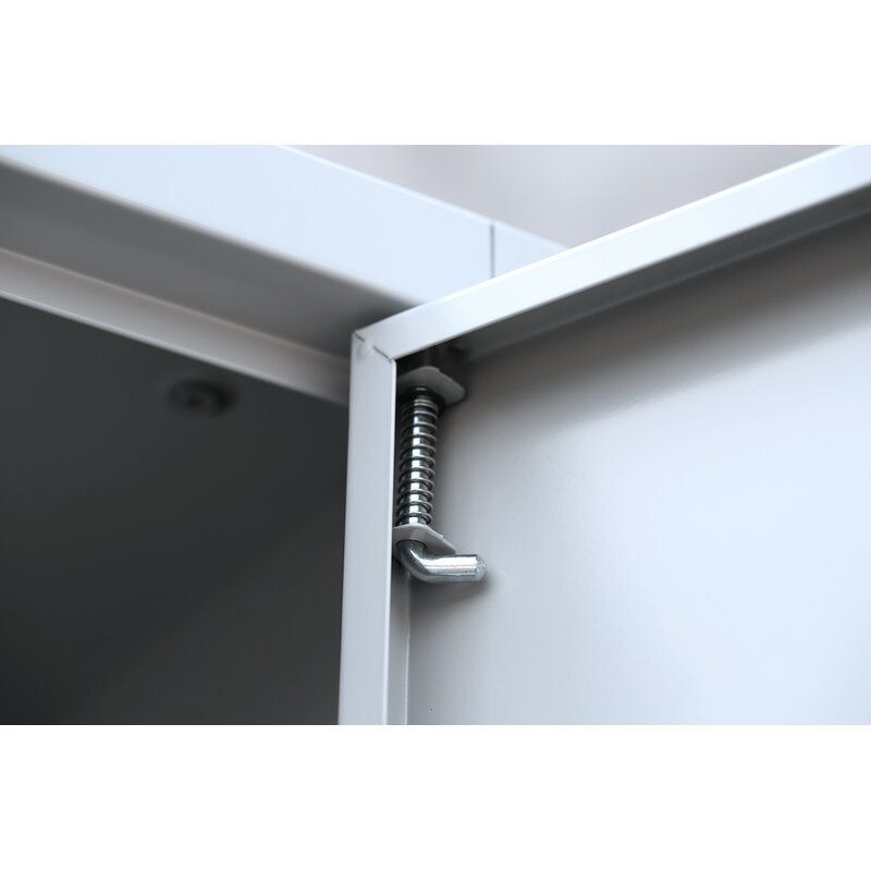Produktbild ClassiX Mehrzweckschrank mit Flügeltüren, 1945 x 920 x 420 mm, lichtgrau bild 3