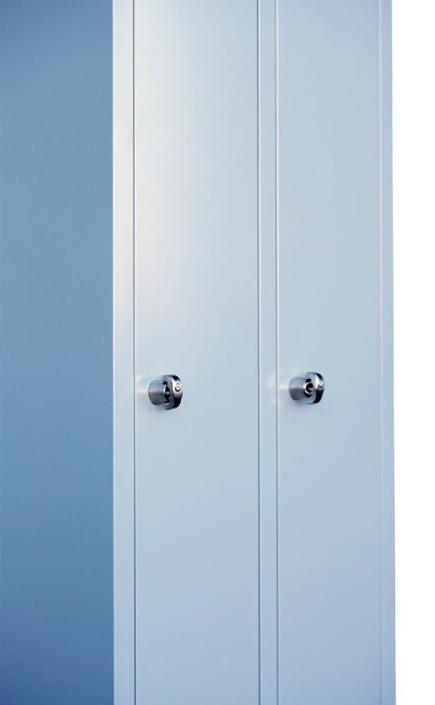 Produktbild ClassiX Mehrzweckspind, 2 Abteile, 1800 x 500 x 500 mm, lichtgrau bild 5