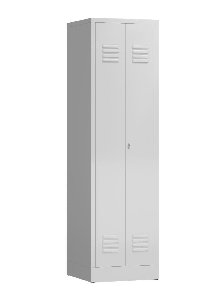 Produktbild Lüllmann ClassiX Mehrzweckspind Flügeltürenschrank 2 Abteile signalweiß