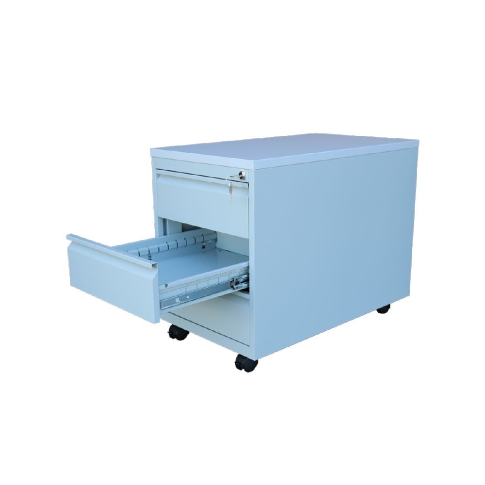 Produktbild ClassiX Rollcontainer, Frontgriffleiste, 3 Schubladen, 626 x 450 x 590 mm, licht bild 3