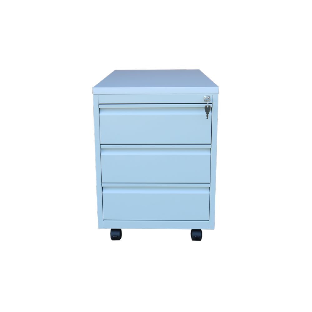 Produktbild ClassiX Rollcontainer, Frontgriffleiste, 3 Schubladen, 626 x 450 x 590 mm, licht bild 4