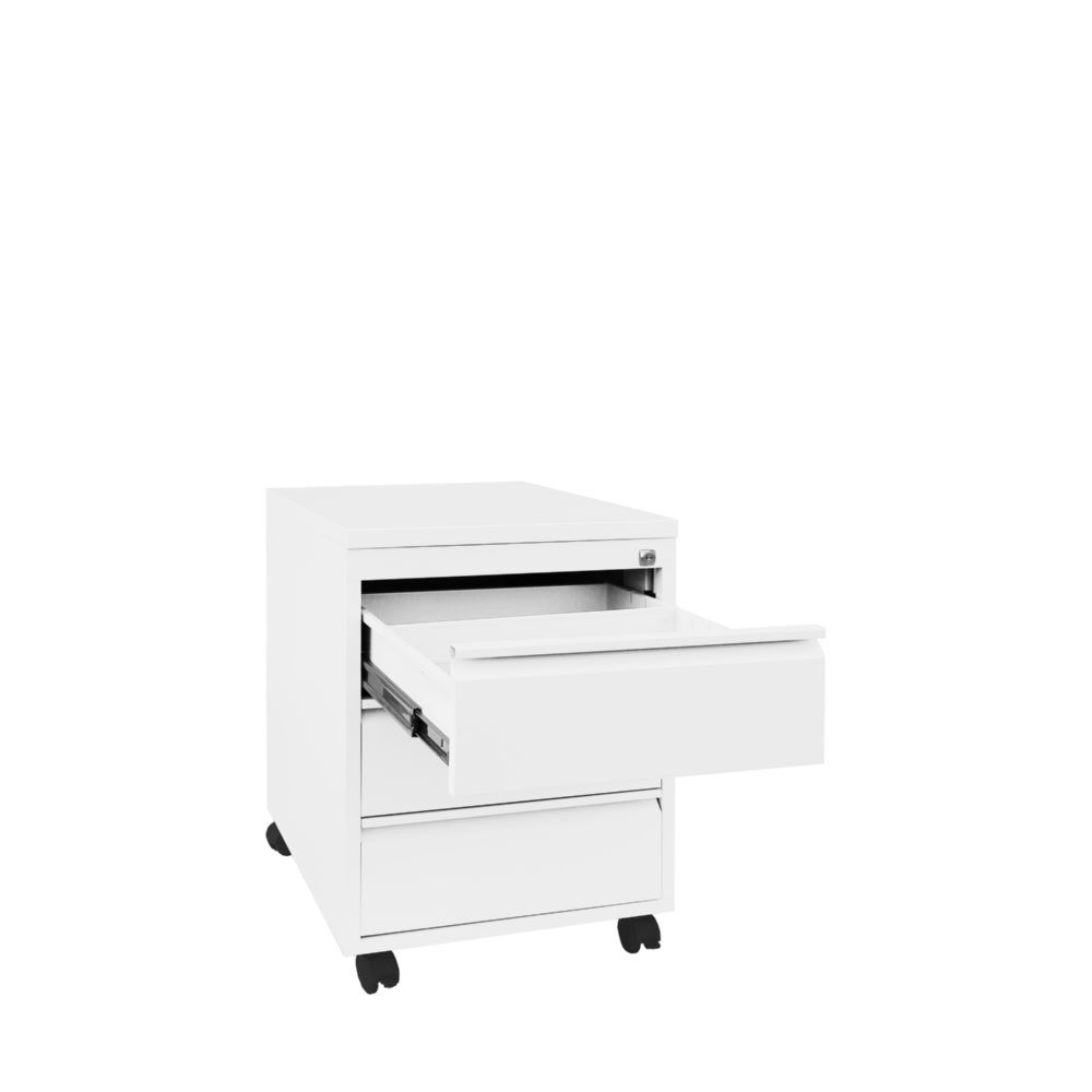 Produktbild ClassiX Rollcontainer, Frontgriffleiste, 3 Schubladen, 626 x 400 x 590 mm, signa bild 2
