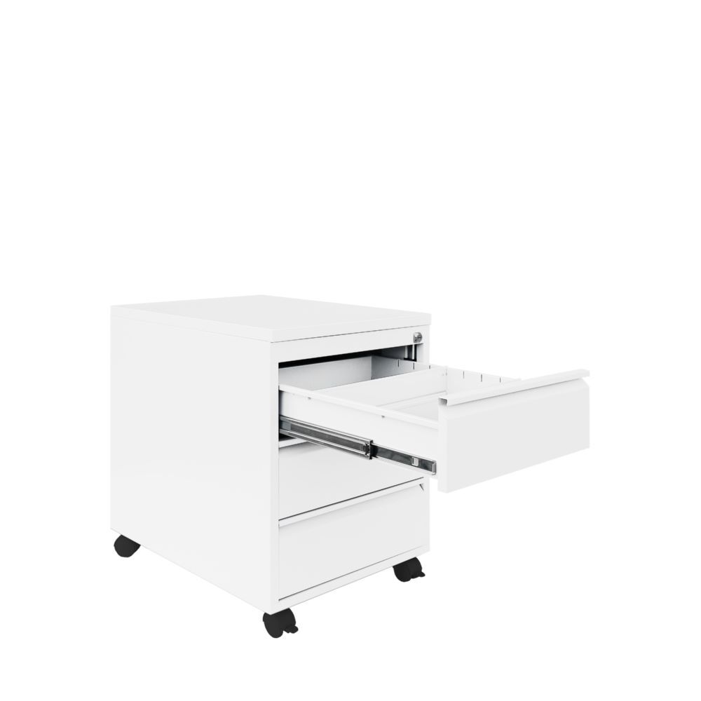 Produktbild ClassiX Rollcontainer, Frontgriffleiste, 3 Schubladen, 626 x 400 x 590 mm, signa bild 4