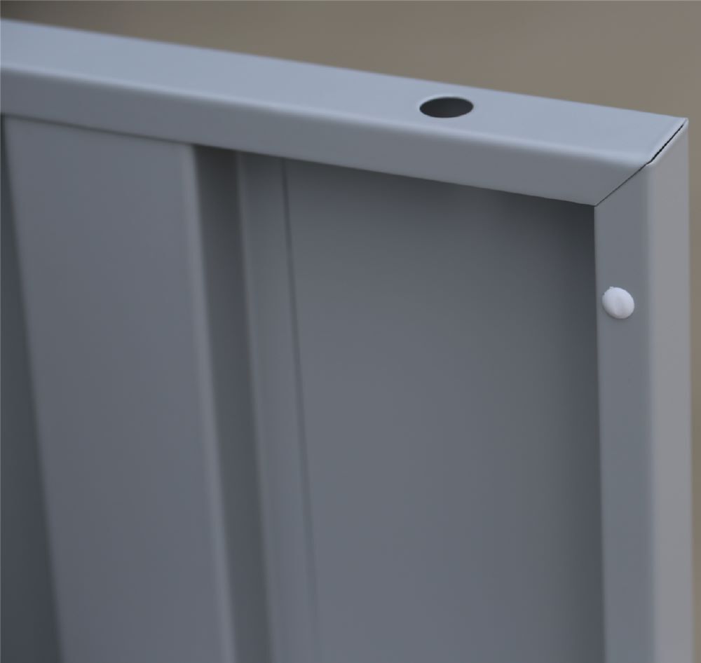 Produktbild ClassiX Schließfachschrank, 3 Abteile à 3 Fächer, 1800 x 1185 x 500 mm, lichtgra bild 5