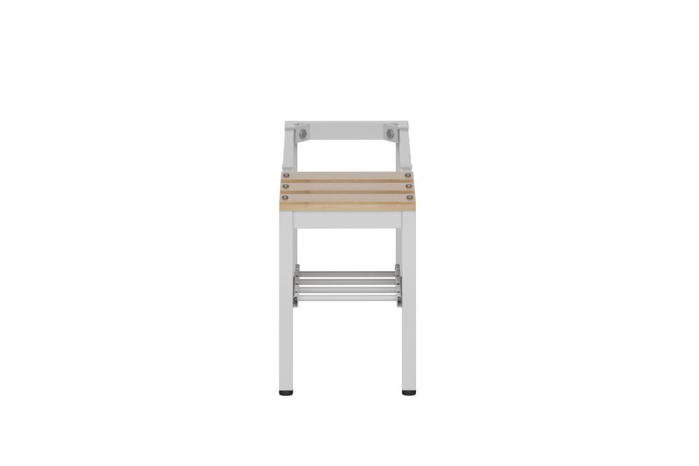 Produktbild ClassiX Sitzbankuntergestell mit Schuhrost, Sitzauflagen buche, 420 x 310 x 800  bild 2