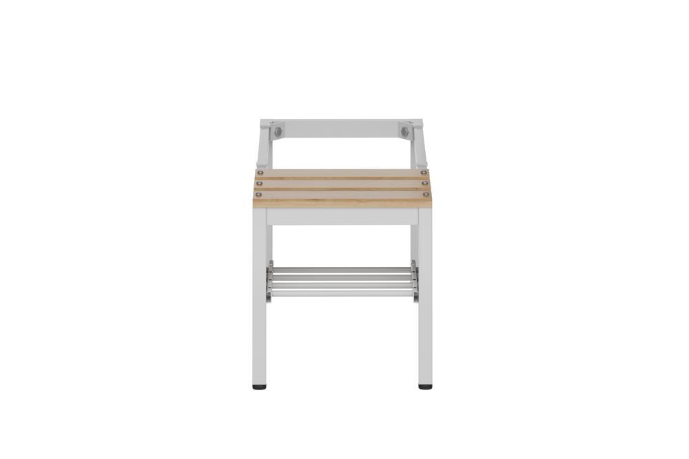 Produktbild ClassiX Sitzbankuntergestell mit Schuhrost, Sitzauflagen buche, 420 x 415 x 800  bild 2