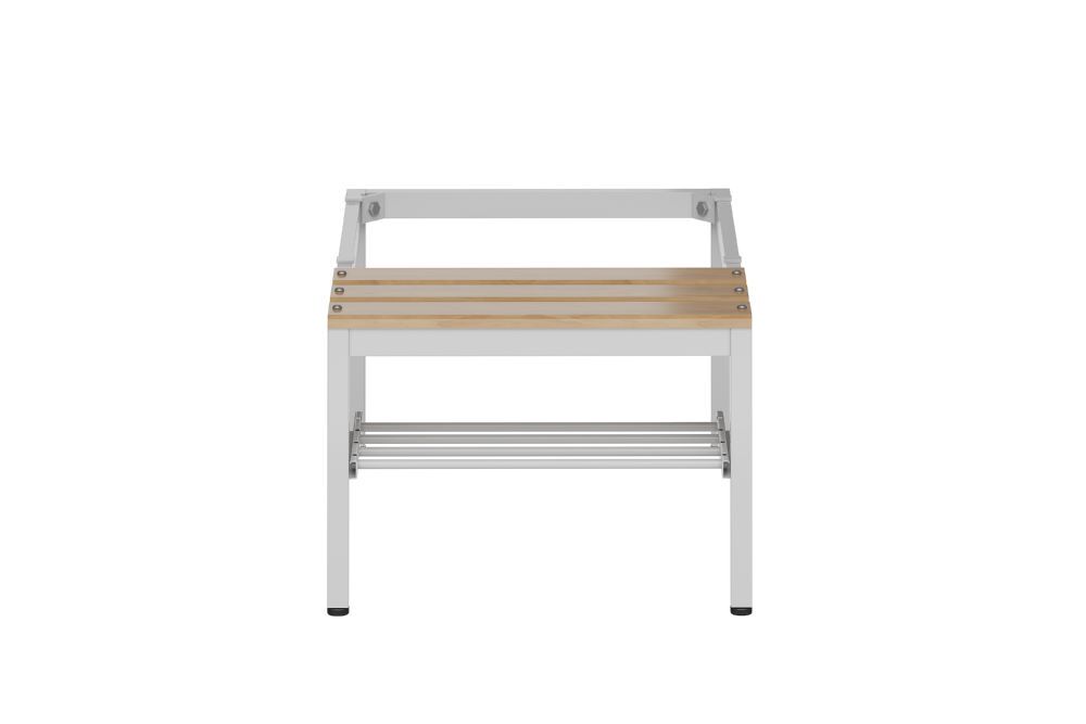 Produktbild ClassiX Sitzbankuntergestell mit Schuhrost, Sitzauflagen buche, 420 x 500 x 800  bild 2