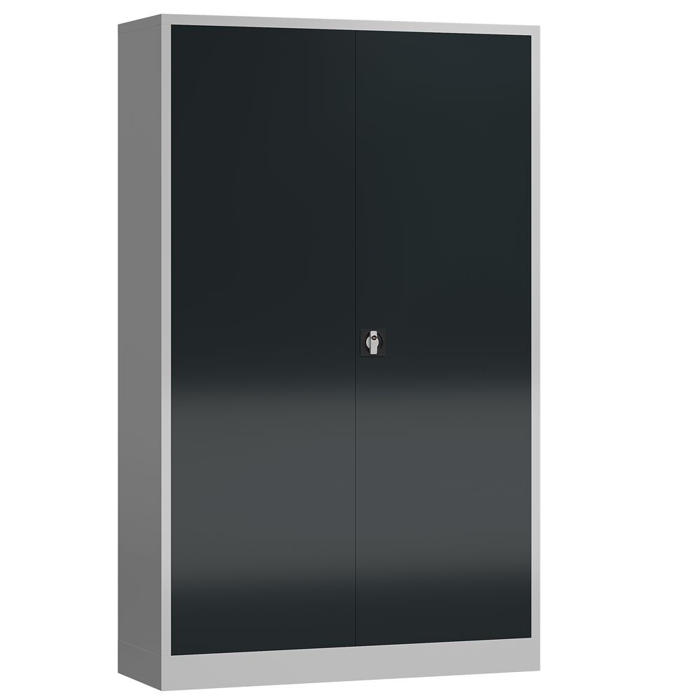 Produktbild Lüllmann ClassiX XXL Flügeltürenschrank 1945 x 1200 x 600 mm lichtgrau anthrazit