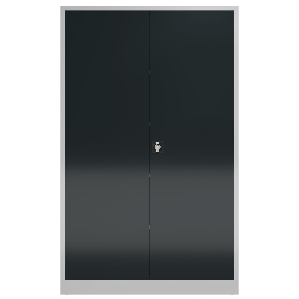 Produktbild ClassiX XXL Flügeltürenschrank, 1945 x 1200 x 600 mm, lichtgrau/anthrazit bild 3