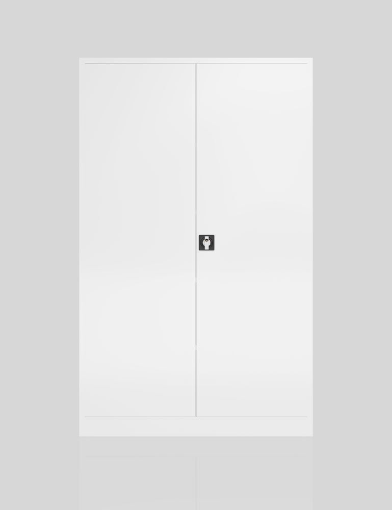 Produktbild ClassiX XXL Flügeltürenschrank, 1945 x 1200 x 600 mm, signalweiß bild 4