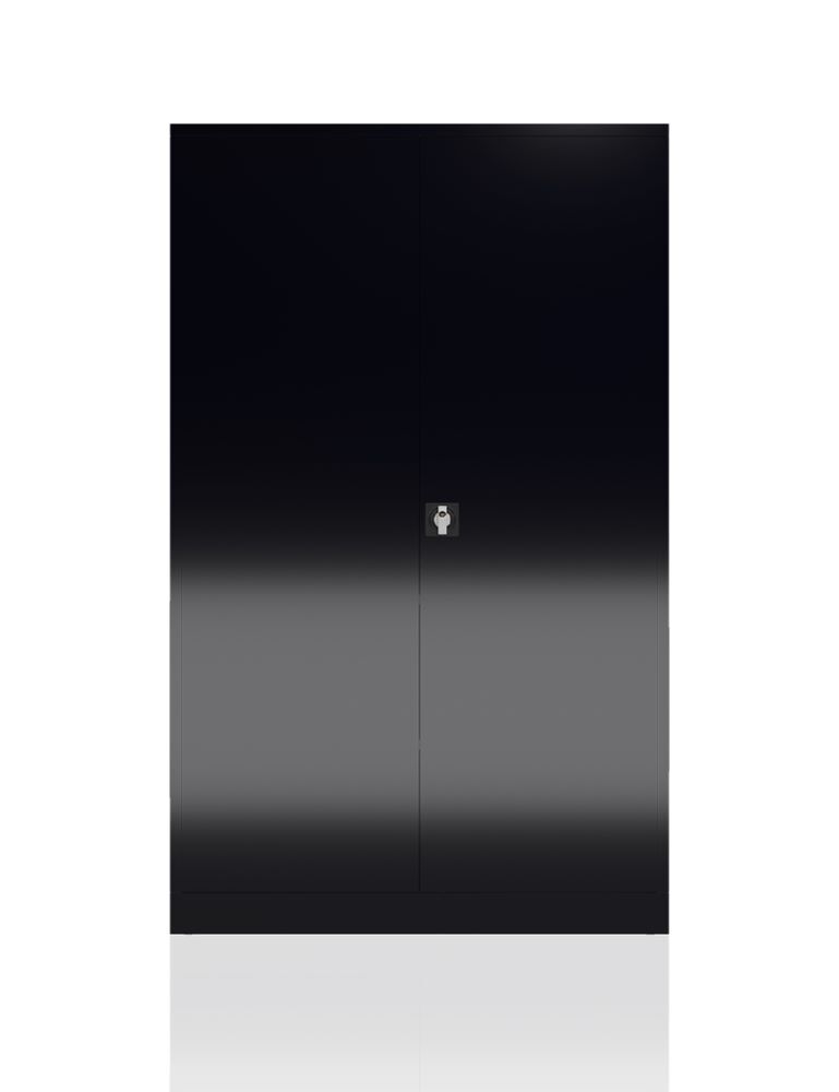 Produktbild ClassiX XXL Flügeltürenschrank, 1945 x 1200 x 600 mm, tiefschwarz bild 4
