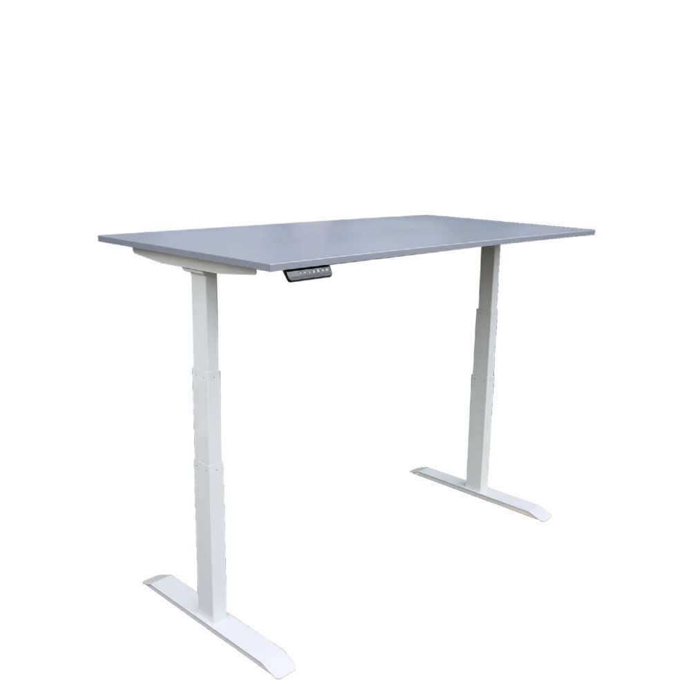 Produktbild Elektrisch höhenverstellbarer Schreibtisch, 600-1250 x 2000 x 800 mm, grau bild 2