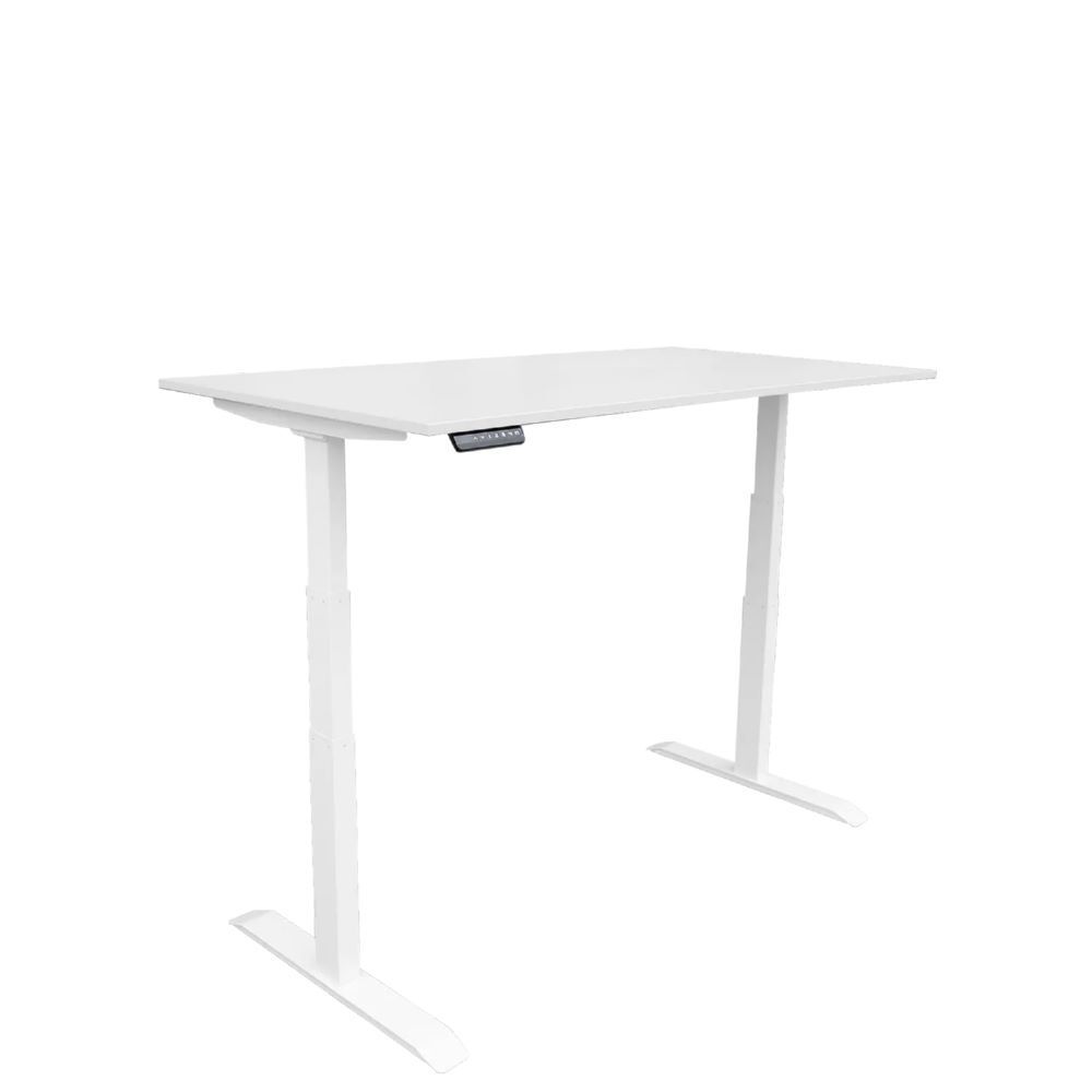 Produktbild Elektrisch höhenverstellbarer Schreibtisch, 600-1250 x 1600 x 800 mm, signalweiß bild 2