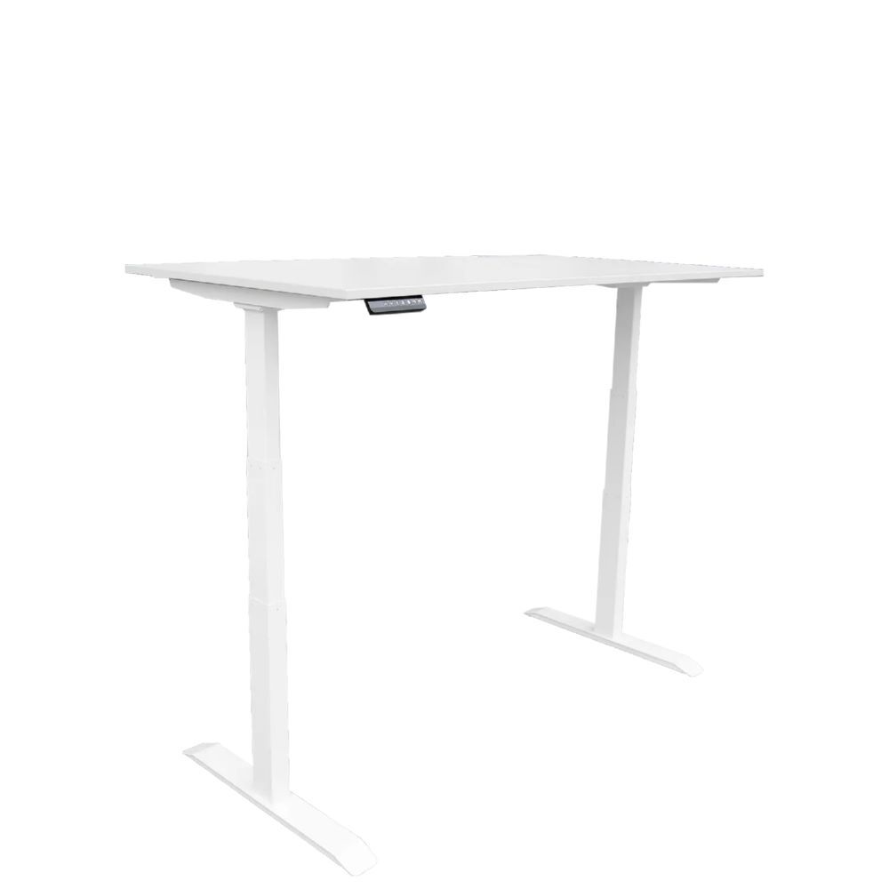Produktbild Elektrisch höhenverstellbarer Schreibtisch, 600-1250 x 1600 x 800 mm, signalweiß bild 3