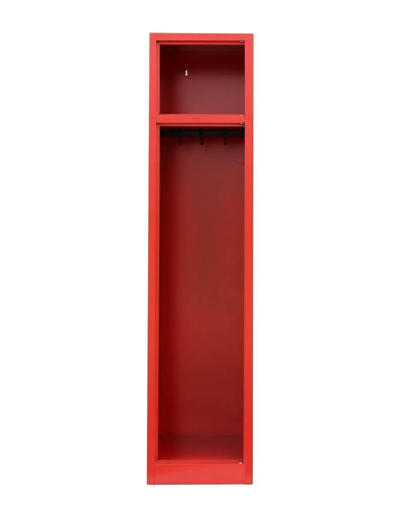 Lüllmann Feuerwehrschrank 1 Abteil 1800 x 415 x 500 mm RAL 3000 Feuerrot Produktbild Lüllmann Feuerwehrschrank 1 Abteil 1800 x 415 x 500 mm RAL 3000 Feuerrot