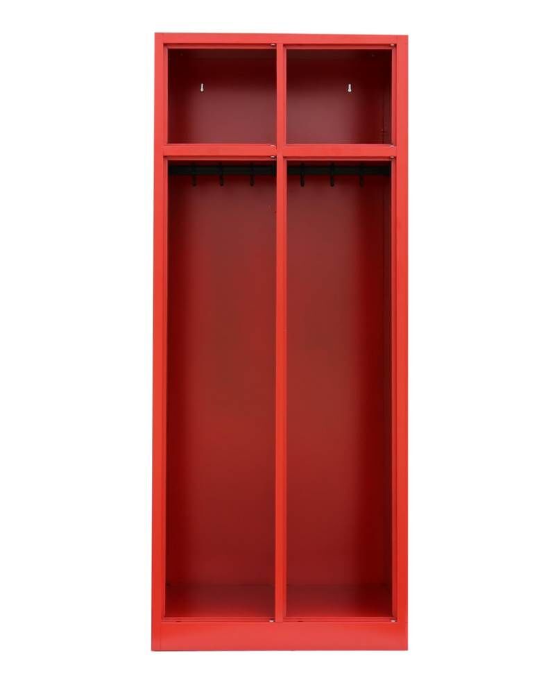 Lüllmann Feuerwehrschrank 2 Abteile 1800 x 600 x 500 mm in feuerrot Lüllmann Feuerwehrschrank 2 Abteile 1800 x 600 x 500 mm in feuerrot