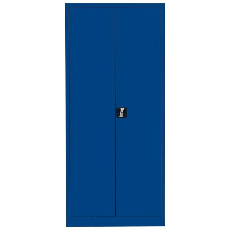 Lüllmann Flügeltürenschrank mit 4 Fachböden 1800 x 800 x 383 mm in enzianblau Produktbild Lüllmann Flügeltürenschrank mit 4 Fachböden 1800 x 800 x 383 mm in enzianblau bild 2