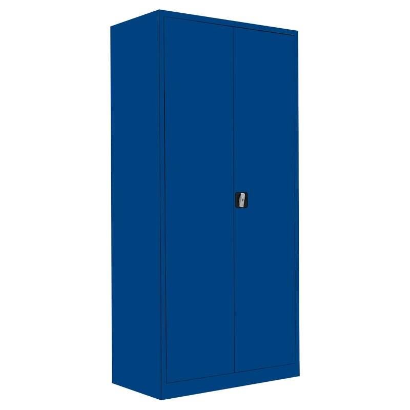 Lüllmann Flügeltürenschrank mit 4 Fachböden 1950 x 925 x 422 mm in enzianblau Produktbild Lüllmann Flügeltürenschrank mit 4 Fachböden 1950 x 925 x 422 mm in enzianblau