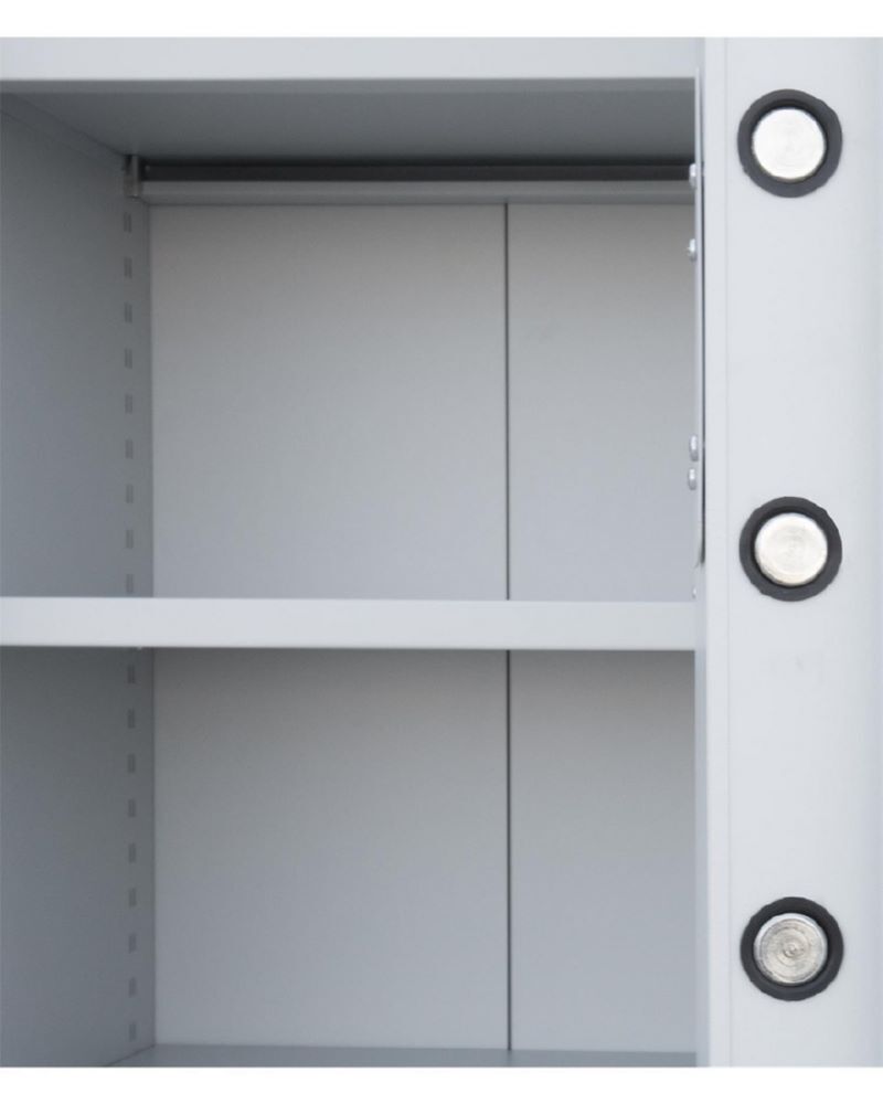 Lüllmann Flügeltürenschrank feuergeschützt 5 OH 1950 x 950 x 550 mm lichtgrau Produktbild Lüllmann Flügeltürenschrank feuergeschützt 5 OH 1950 x 950 x 550 mm lichtgrau bild 6
