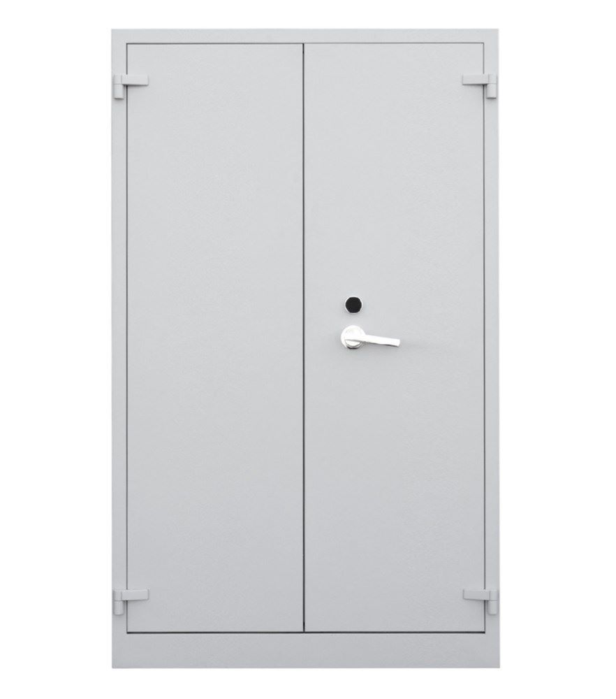 Lüllmann Flügeltürenschrank feuergeschützt 5 OH 1950 x 1200 x 550 mm lichtgrau Produktbild Lüllmann Flügeltürenschrank feuergeschützt 5 OH 1950 x 1200 x 550 mm lichtgrau