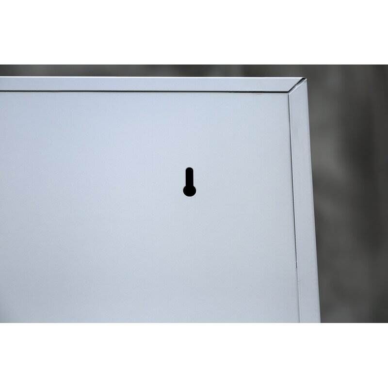 Lüllmann Flügeltürenschrank mit 1 Fachboden 750 x 800 x 383 mm in lichtgrau Lüllmann Flügeltürenschrank mit 1 Fachboden 750 x 800 x 383 mm in lichtgrau