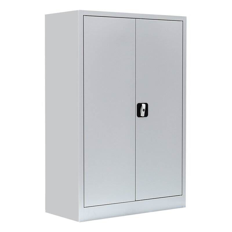 Lüllmann Flügeltürenschrank mit 3 Fachböden 1200 x 925 x 422 mm in lichtgrau Produktbild Lüllmann Flügeltürenschrank mit 3 Fachböden 1200 x 925 x 422 mm in lichtgrau