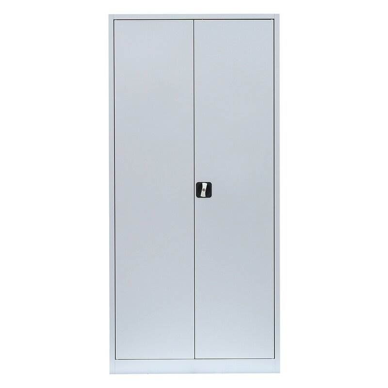 Lüllmann Flügeltürenschrank mit 4 Fachböden 1950 x 925 x 500 mm in lichtgrau Lüllmann Flügeltürenschrank mit 4 Fachböden 1950 x 925 x 500 mm in lichtgrau