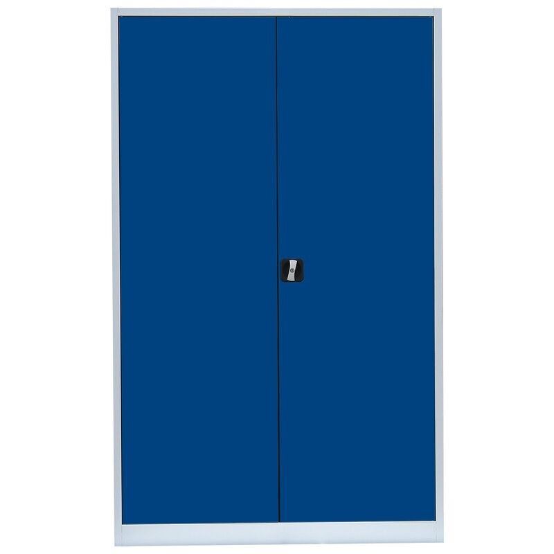 Lüllmann Flügeltürenschrank 5 OH 1950 x 1200 x 422 mm lichtgrau enzianblau Produktbild Lüllmann Flügeltürenschrank 5 OH 1950 x 1200 x 422 mm lichtgrau enzianblau