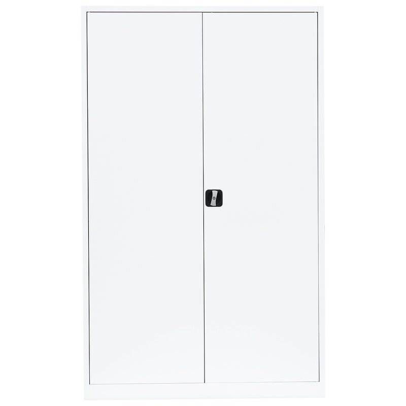 Lüllmann Flügeltürenschrank mit 4 Fachböden 1950 x 1200 x 422 mm in signalweiß Produktbild Lüllmann Flügeltürenschrank mit 4 Fachböden 1950 x 1200 x 422 mm in signalweiß bild 2