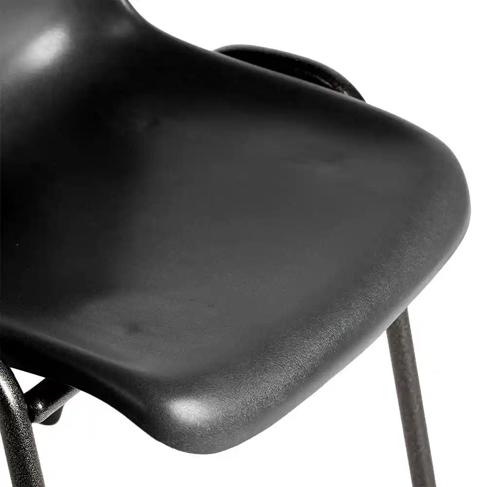 Produktbild Formschalenstuhl Premium, 450/800 x 490 x 520 mm, schwarz/anthrazit bild 2
