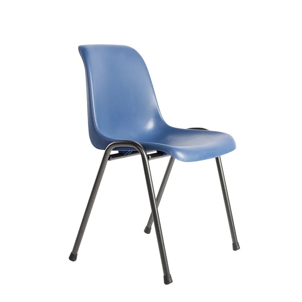 Produktbild Lüllmann Formschalenstuhl Premium 450/800 x 490 x 520 mm schwarz blau