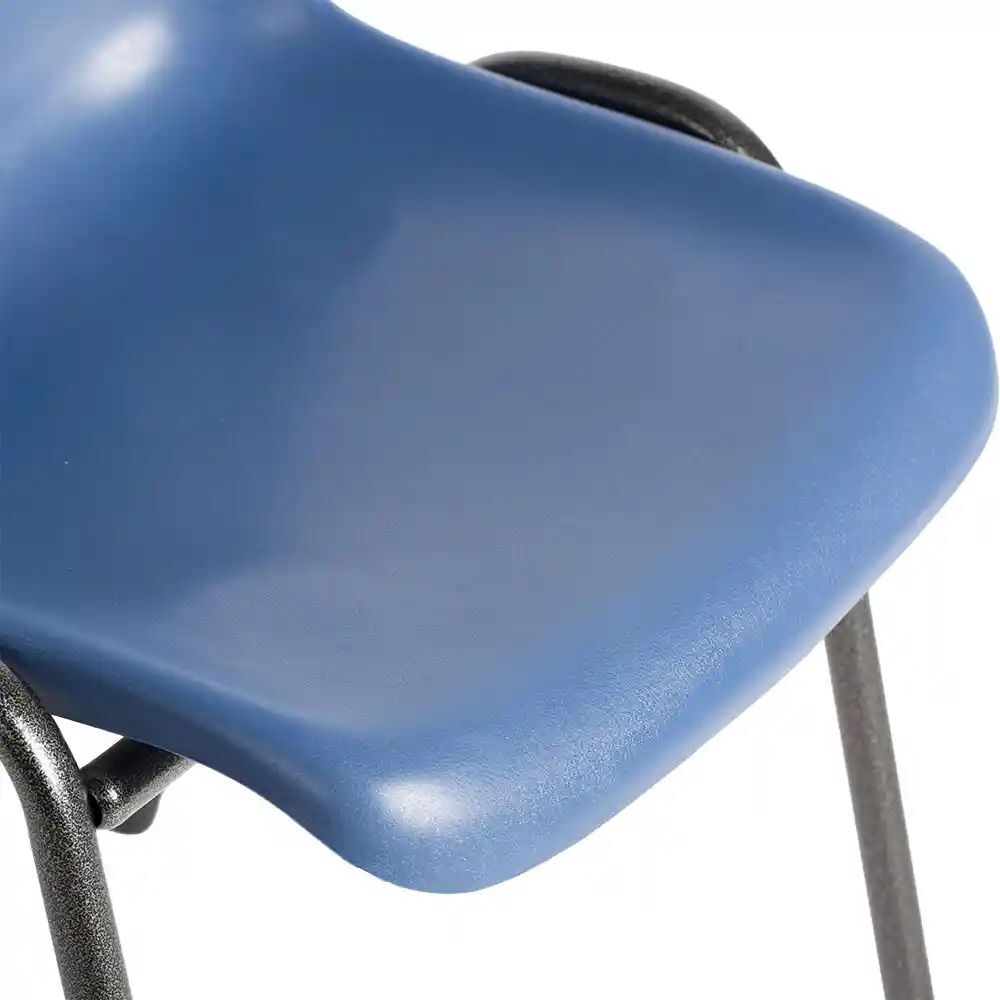 Produktbild Formschalenstuhl Premium, 450/800 x 490 x 520 mm, schwarz/blau bild 2