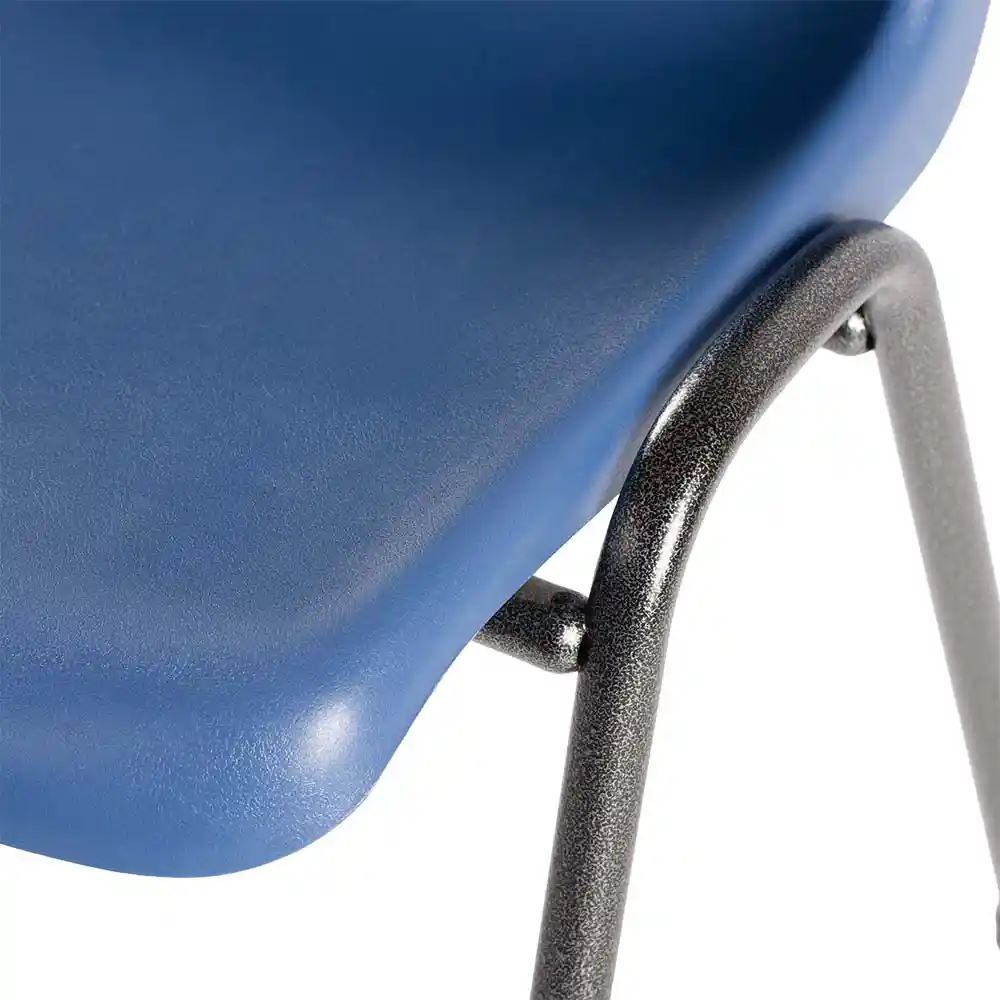 Produktbild Formschalenstuhl Premium, 450/800 x 490 x 520 mm, schwarz/blau bild 4